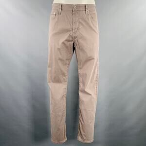 ADRIANO GOLDSCHMIED 36 Everett Grey Taupe Cotton Blend Jean Cut Casual Pants
